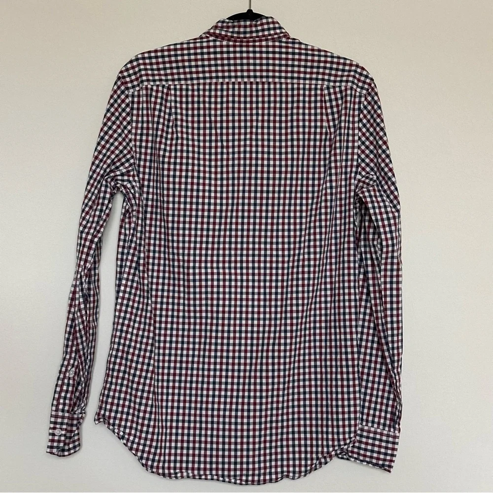 J.Crew Mens Lightweight Shirt Button Down Long Sleeve Gingham Checkered Sz S‎
